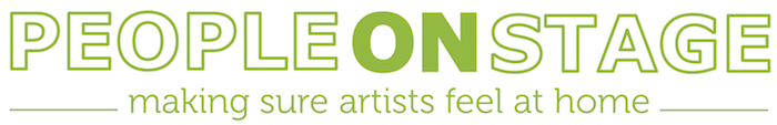 People on stage logo
