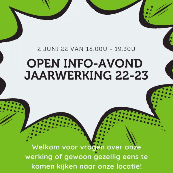 Open info-avond Jaarwerking 22-23